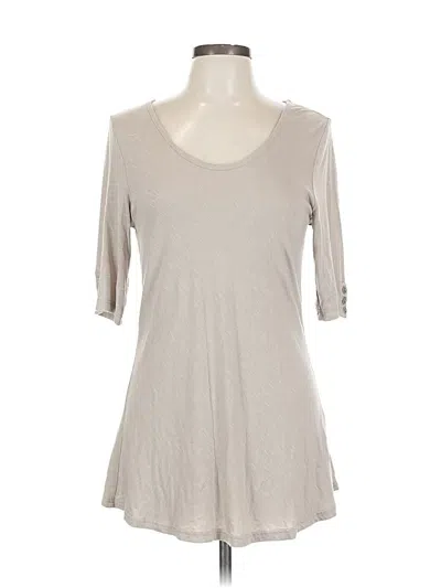 Pre-owned Royal Robbins 3/4 Sleeve Top Gray Scoop Neck Tops