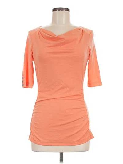 Pre-owned Royal Robbins 3/4 Sleeve Top Orange Cowl Neck Tops