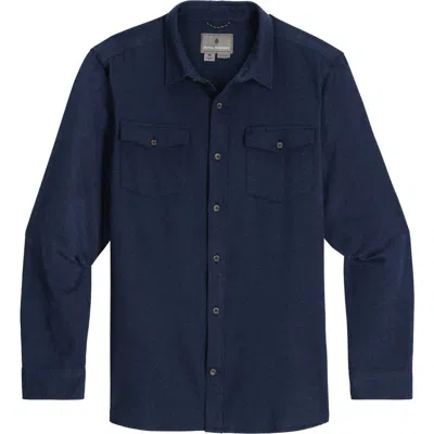 Royal Robbins Bristol Organic Cotton Twill Shirt In Blue