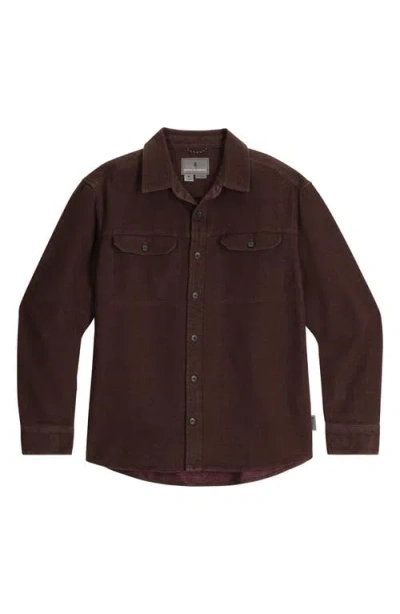 Royal Robbins Clouds Rest Hemp Blend Button-up Shirt In Brown