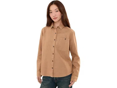 Royal Robbins Clouds Rest Hemp Long Sleeve Women's Clothing Pecan Heather: Xs, Cotton/polyester