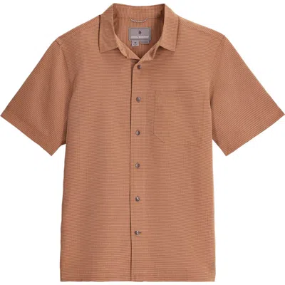 Royal Robbins Desert Pucker Button-up Shirt In Brown