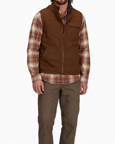 Royal Robbins El Cap Canvas Vest In Saddle In Brown