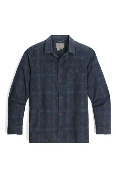Royal Robbins Hempline Spaced Button-up Shirt In Blue