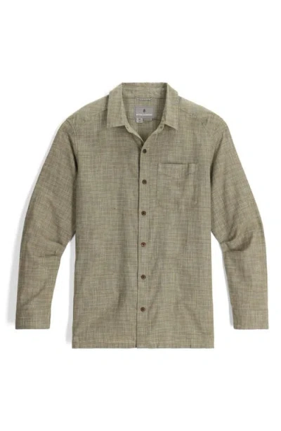 Royal Robbins Hempline Spaced Button-up Shirt In Brown