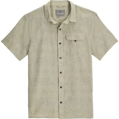 Royal Robbins Hempline Spaced Short Sleeve Hemp Blend Button-up Shirt In Gray