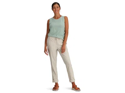 Royal Robbins Hempline Tie Pants Women's Casual Pants Blended Undyed: 6 32, Polyester/hemp/elastane In Neutral