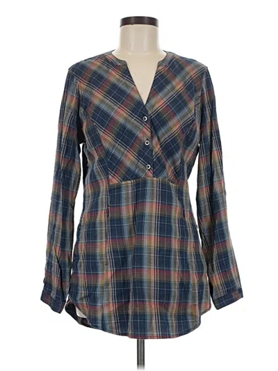 Pre-owned Royal Robbins Long Sleeve Blouse In Blue