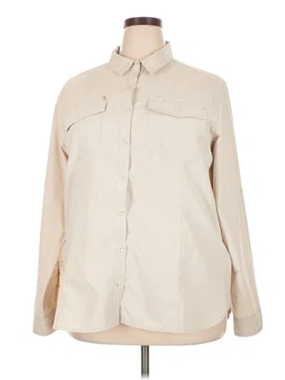 Pre-owned Royal Robbins Long Sleeve Blouse In Ivory
