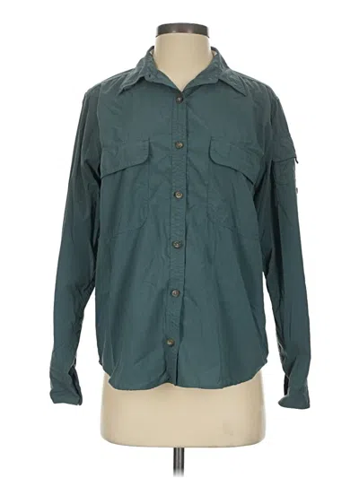Pre-owned Royal Robbins Long Sleeve Button Down Shirt In Teal