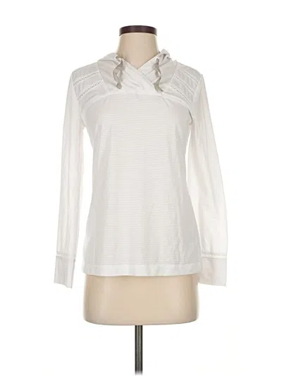 Pre-owned Royal Robbins Long Sleeve Top Ivory Cowl Neck Tops In White