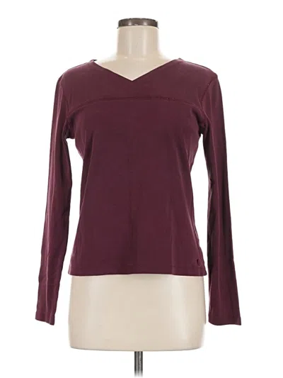 Pre-owned Royal Robbins Long Sleeve T-shirt In Burgundy