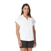 Royal Robbins Oasis Shirts Women's White 100% Cotton Short Sleeve Kfc252 In White