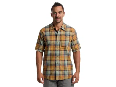 Royal Robbins Redwood Plaid Short Sleeve In Yellow