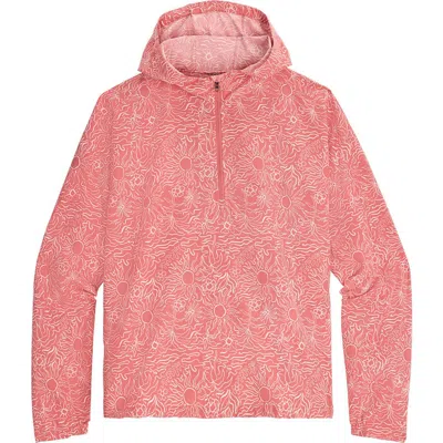 Royal Robbins Salathe Sun Print Recycled Polyester Hoodie In Pink