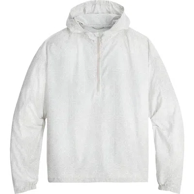 Royal Robbins Salathe Sun Print Recycled Polyester Hoodie In White