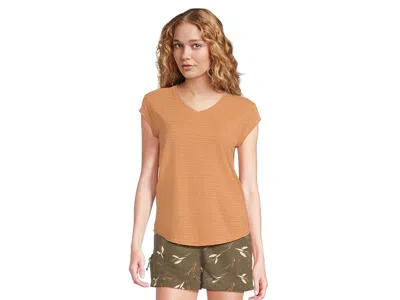 Royal Robbins Vacationer V-neck Short Sleeve In Brown