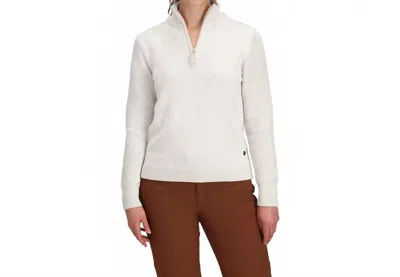 Royal Robbins Westlands 1/4 Zip Sweater In Chalk Heather In Multi