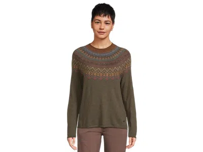 Royal Robbins Westlands Fairisle Crew In Green