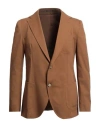 Royal Row Man Blazer Camel Size 44 Cotton, Elastane In Beige