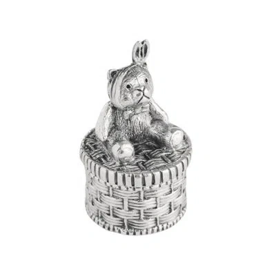 Royal Selangor Basket Coin Box In Silver