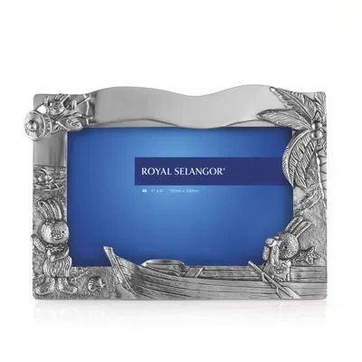 Royal Selangor Bunnies Day Out Waikiki Photo Frame 4" X 6" In Silver