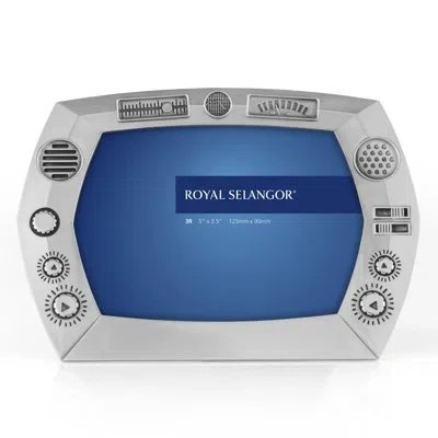 Royal Selangor Explorer Photo Frame 3.5" X 5" In Silver