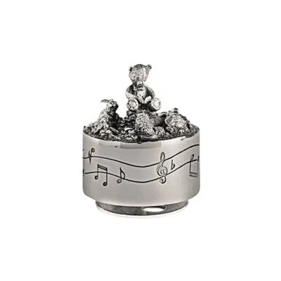 Royal Selangor Friends Music Carousel Decorative Box In Silver