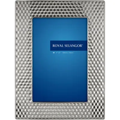 Royal Selangor Mirage Cube Picture Frame In Pewter