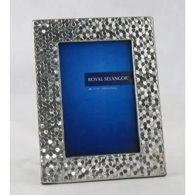 Royal Selangor Mirage Honeycomb Picture Frame In Silver