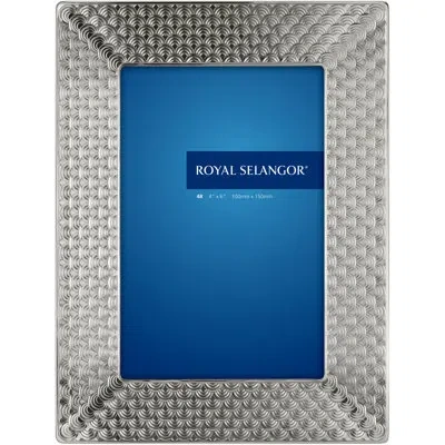 Royal Selangor Mirage Wave Picture Frame In Silver