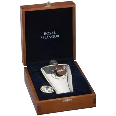 Royal Selangor Ship Hip Flask (gift Box) In Silver