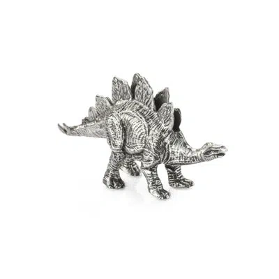 Royal Selangor Stegosaurus Business Card Holder - Pewter In Silver