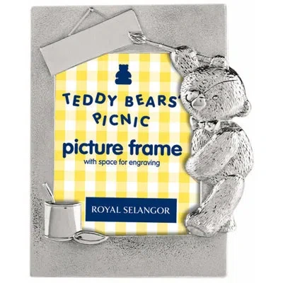 Royal Selangor Teddy Bear Picnic Picture Frame In Pewter