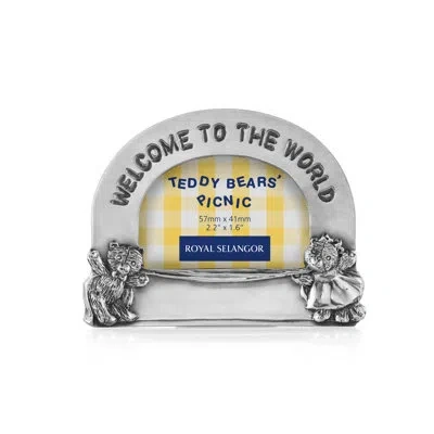 Royal Selangor Teddy Bears' Picnic Welcome Photo Frame In Silver