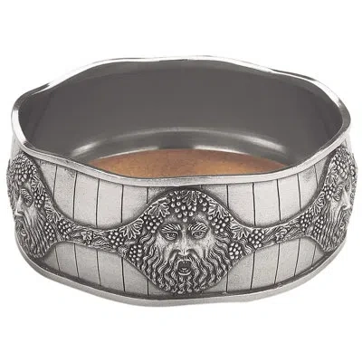 Royal Selangor Vinifera Bacchus Bottle Coaster In Silver