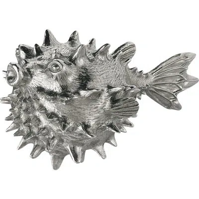 Royal Selangor Vinifera Puffer Fish Aerator In Silver