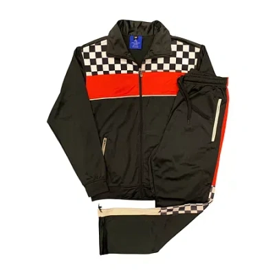 Royal Threads Mens Long Sleeve Track Suit In Black