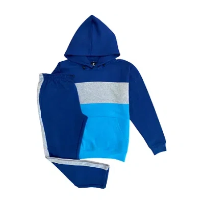 Royal Threads Mens Long Sleeve Track Suit In Blue