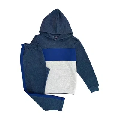 Royal Threads Mens Long Sleeve Track Suit In Blue