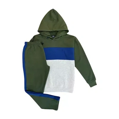 Royal Threads Mens Long Sleeve Track Suit In Green