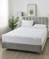 Royal Velvet 300 Thread Count Cotton Waterproof Stain Resistant Mattress Pads In White