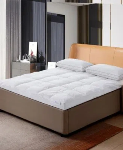 Royal Velvet 5" Feather Bed With Cotton Cover, Queen In White