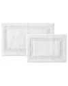 Royal Velvet Classic Cotton Set Of 2 Bath Rugs In White