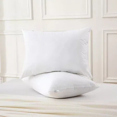 Royal Velvet Feather Down Blend Pillow Set Of 2 In White