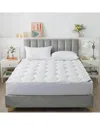 Royal Velvet Honeycomb Soft Knit Mattress Topper In White
