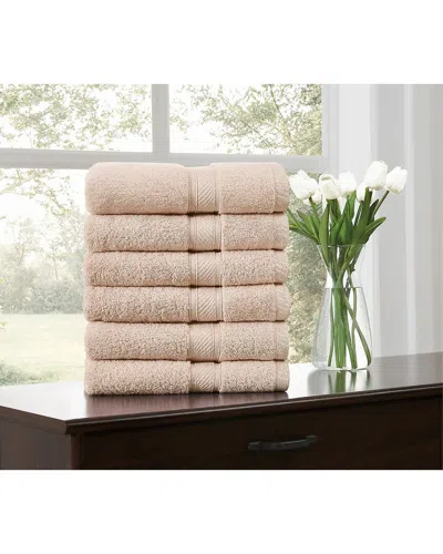 Royal Velvet Regal Plush 6pc Hand Towel In Neutral