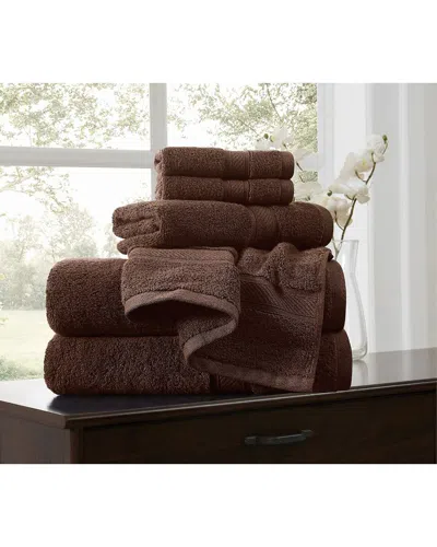 Royal Velvet Regal Plush 6pc Towel Set In Brown
