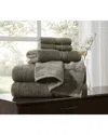 Royal Velvet Regal Plush 6pc Towel Set In Gray