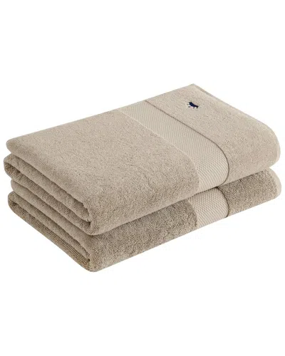 Royal Velvet Set Of 2 Turkish Cotton Bath Towels In Brown